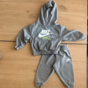 Nike Gray Kids Hoodie and Joggers Set